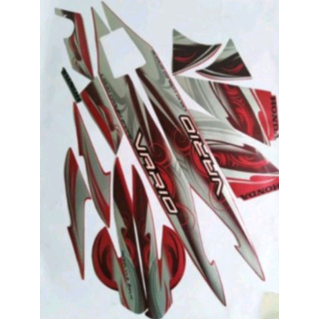 Striping Vario 110 2010 merah