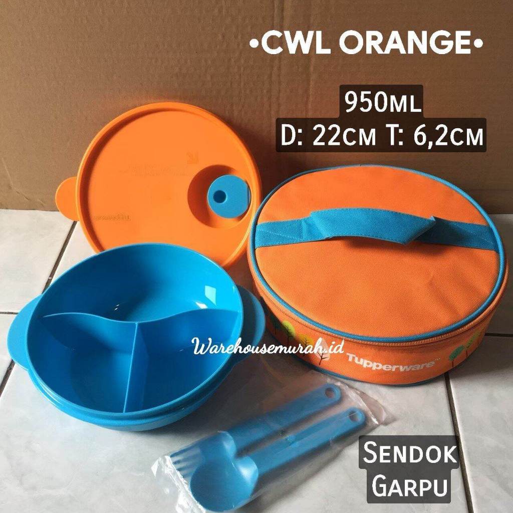 crystalwave cwl lunch box Tupperware bekal sekat set