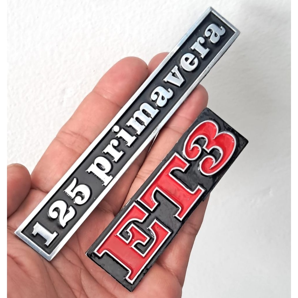 Emblem Vespa Primavera ET3 125 Bagian Depan Belakang