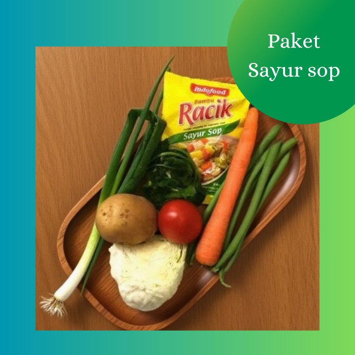 Paket Sayur Sop Instan Siap Masak + Bumbu Racik