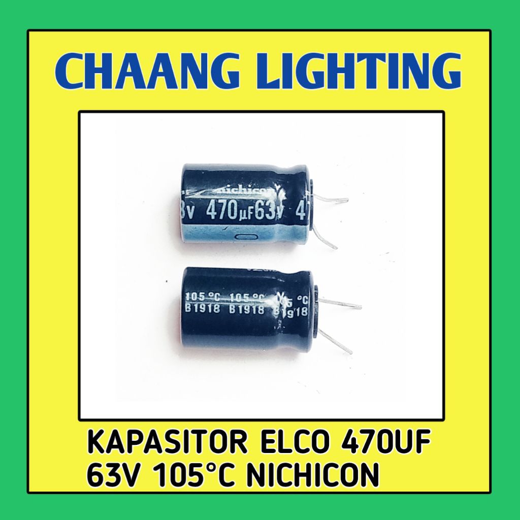 470UF 63V KAPASITOR ELKO 470UF 63V CAPASITOR ELCO 470UF 63V ELCO 470UF 63V 105°C