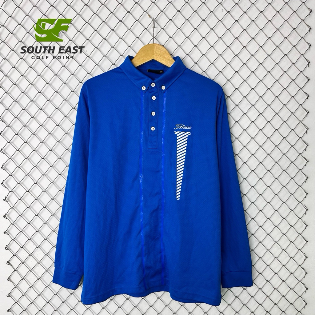 Polo Shirt Titleist Golf Lengan Panjang Original