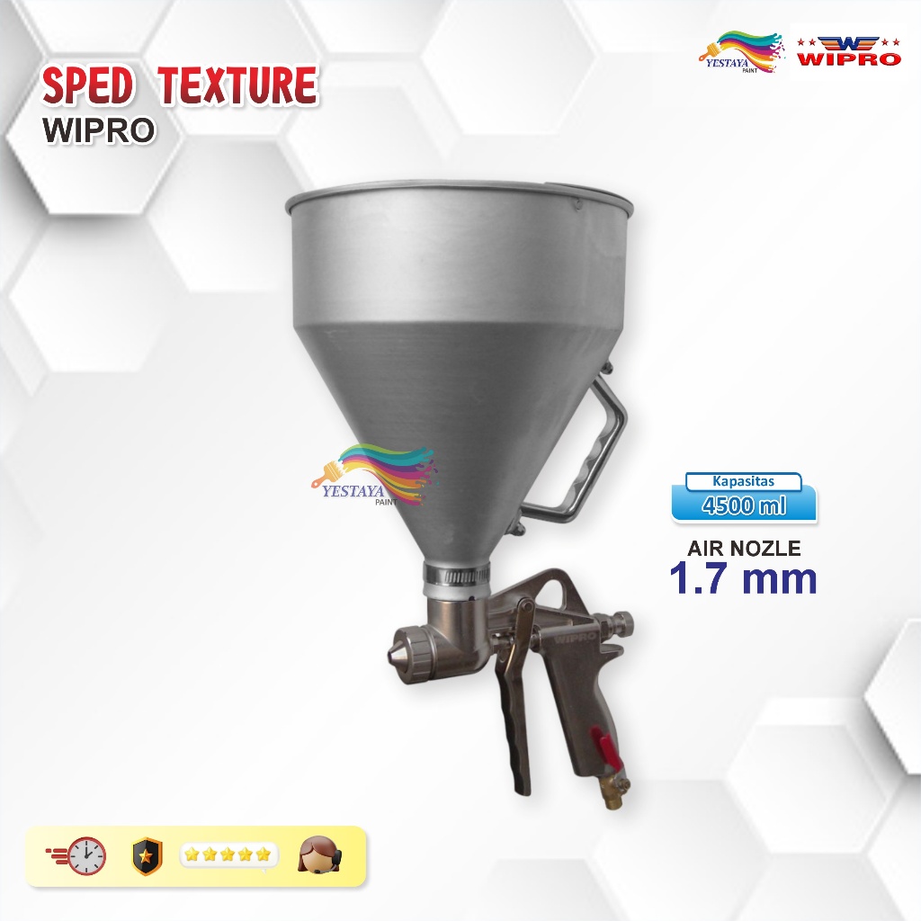 WIPRO Spray Gun Texture - Hooper Gun - Alat Semprot texture - Cement Gun