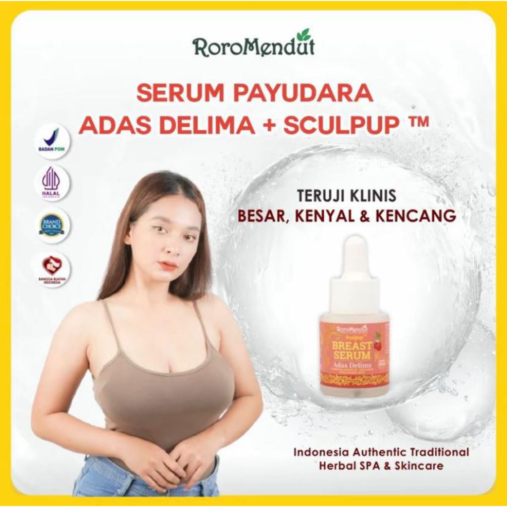 Roro Mendut Breast Serum Pengencang Payudara Adas Delima Ori Bpom