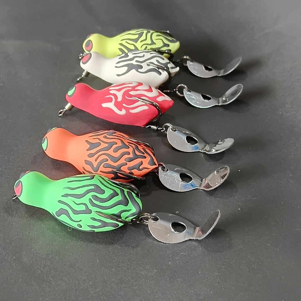 SOFT FROG RASA JAWS 4 CM ASOY LURE UMPAN MANCING CASTING IKAN GABUS