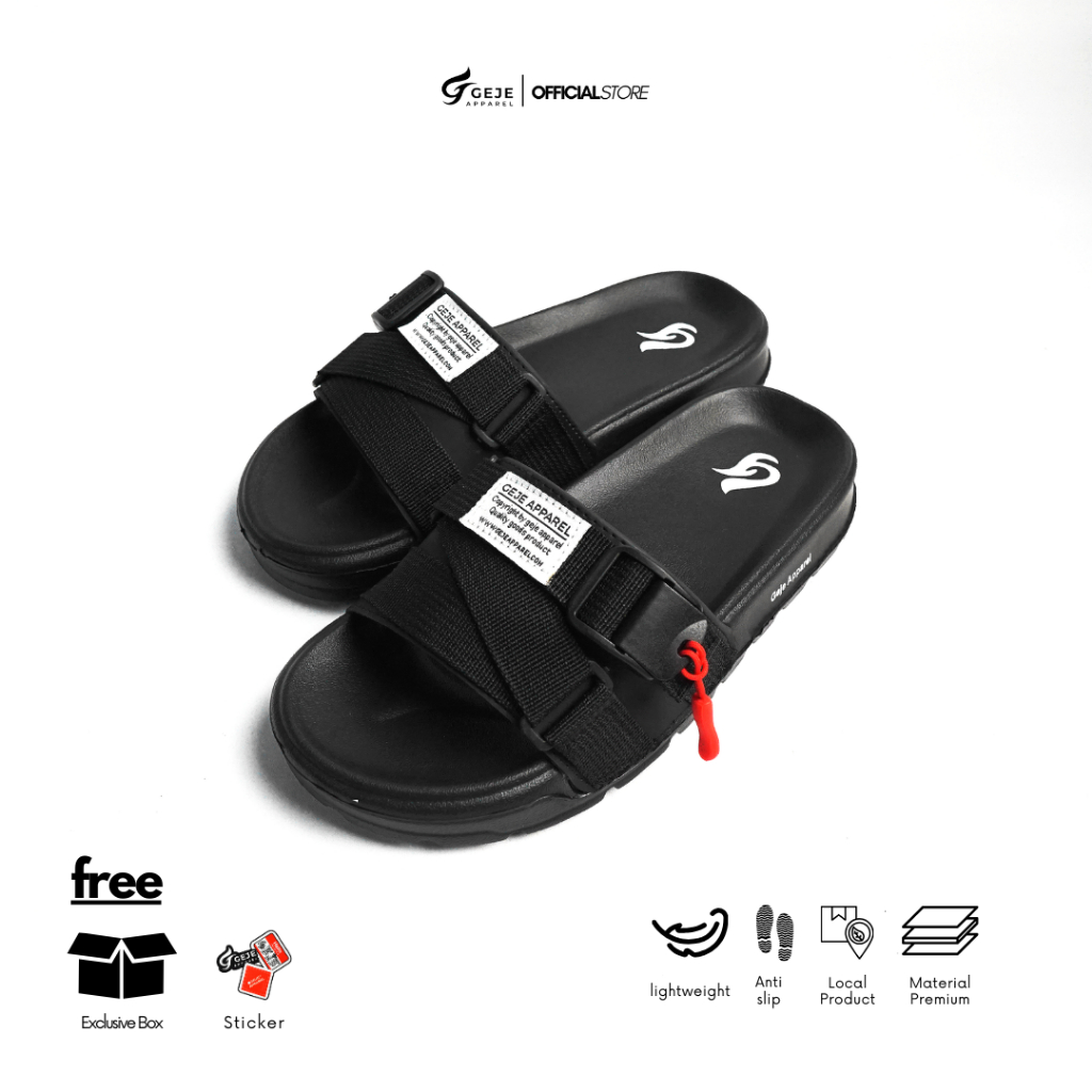 Geje Apparel Sandal Slop Slide Pria Wanita Fusion