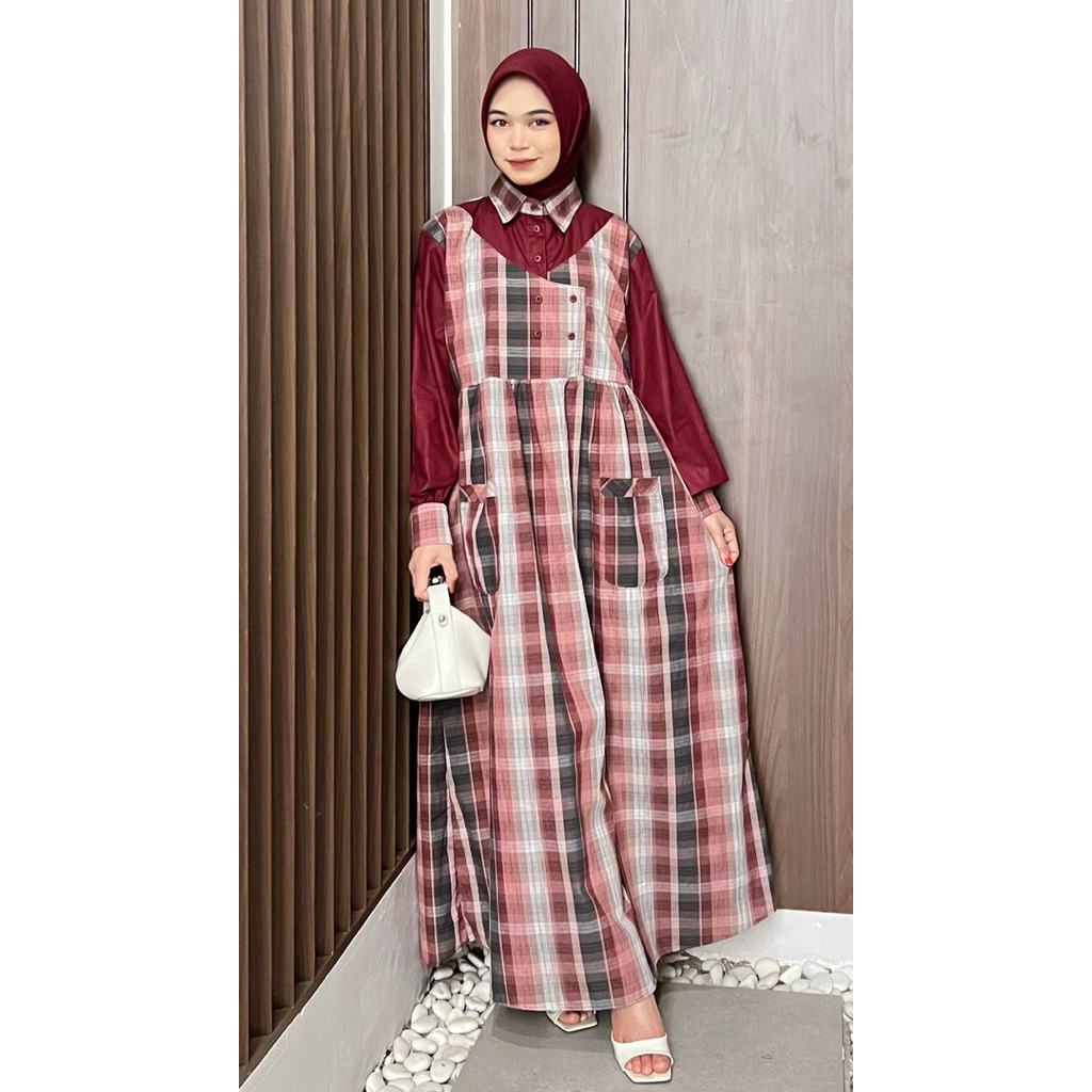 Geva Dress Athayaa Daily Gamis Triset Wanita Original | Gamis Wanita | Gamis