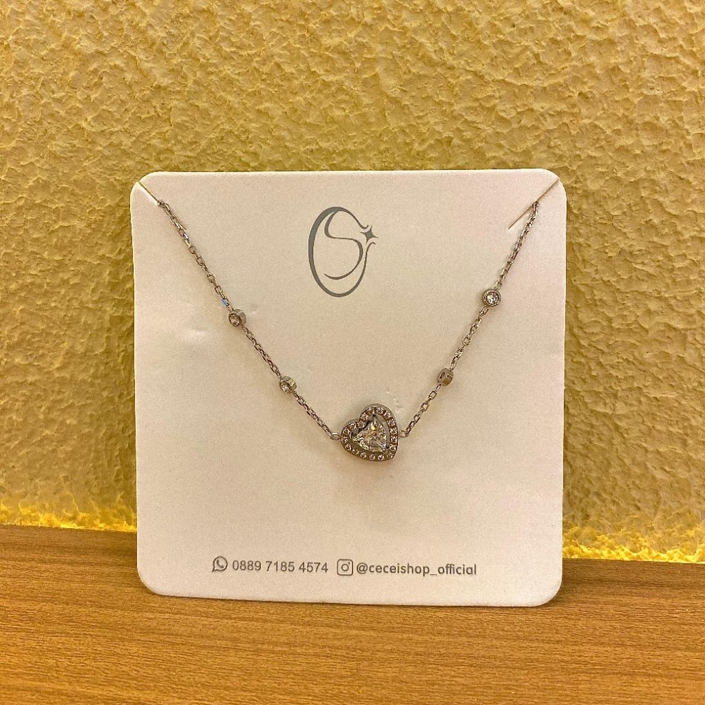 Gelang titanium guangzhou love permata silver