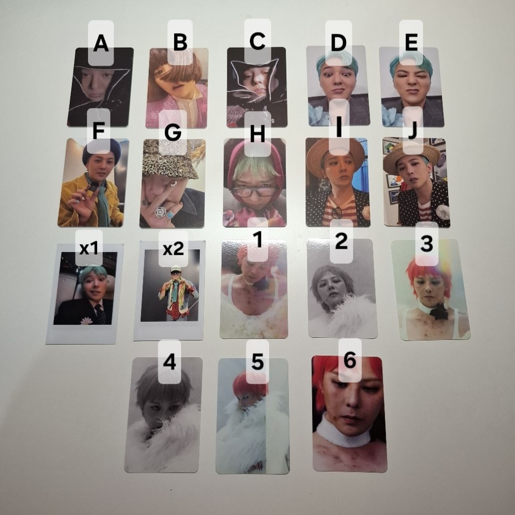 Photocard G-Dragon Official Limited Edition