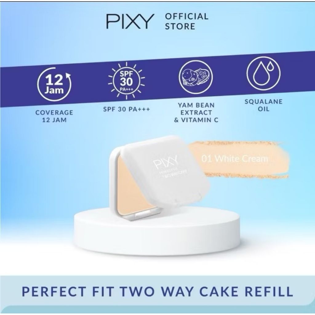 Refill Pixy Two Way Cake perfect Fit - white cream