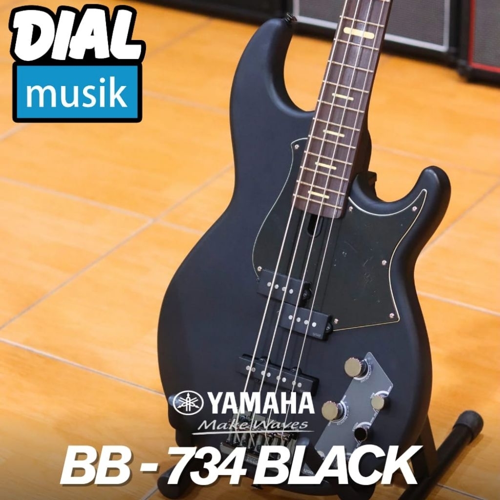 Yamaha BB-734A Matte Transculent Black 4 String - Bass 4 String Yamaha BB 734A ORIGINAL / BB734