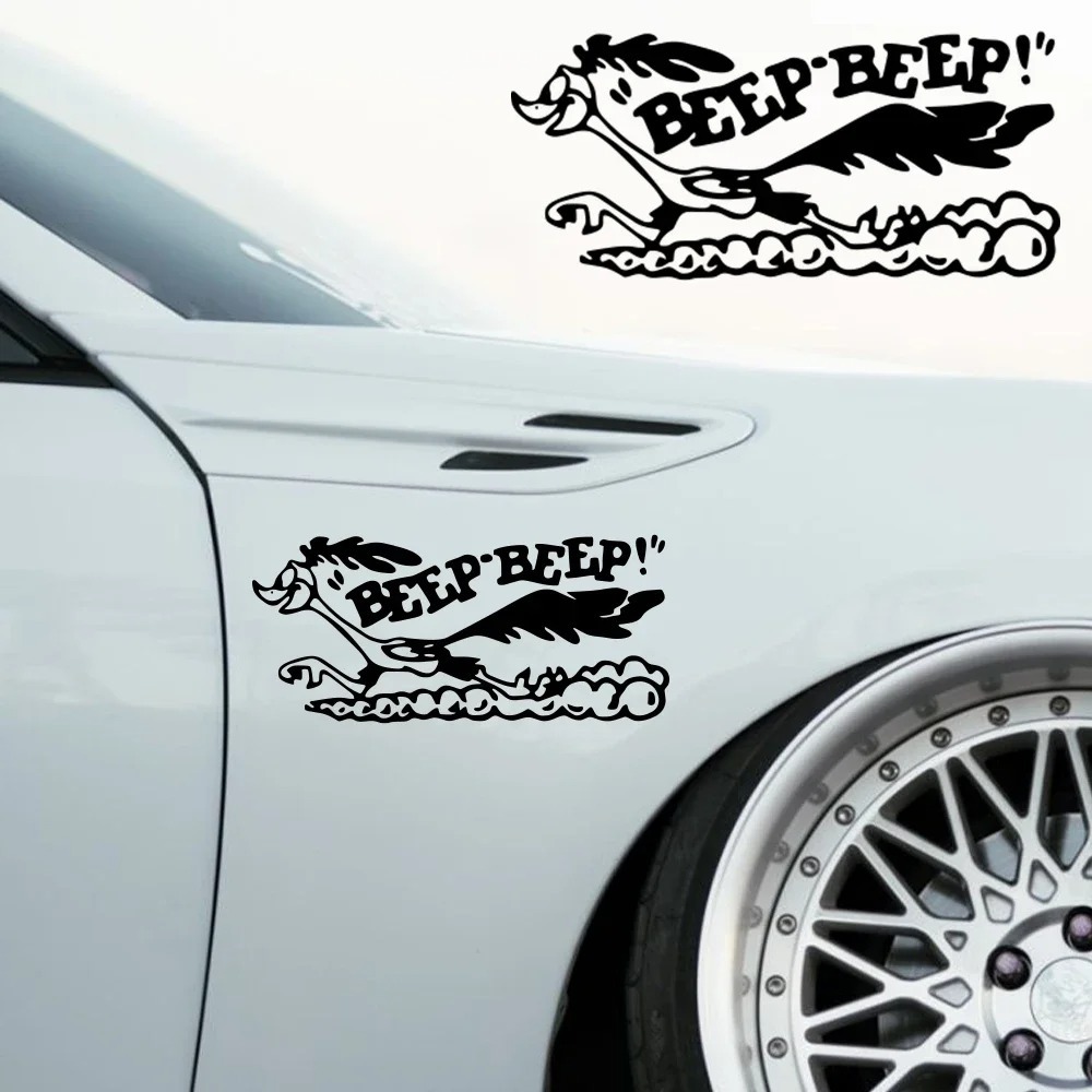 Stiker Pelari Jalan Raya Kreatif Kartun Mobil Tua Cepat Truk Laptop Stiker Decal Vinil Bungkus Kit D