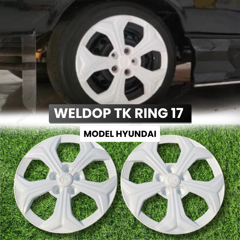 Weldop TK Hyundai Lubang Baut 5 Ring 17 Wildop R17 Plastik Lentur Cocok Untuk Pick Up, L300, New Car