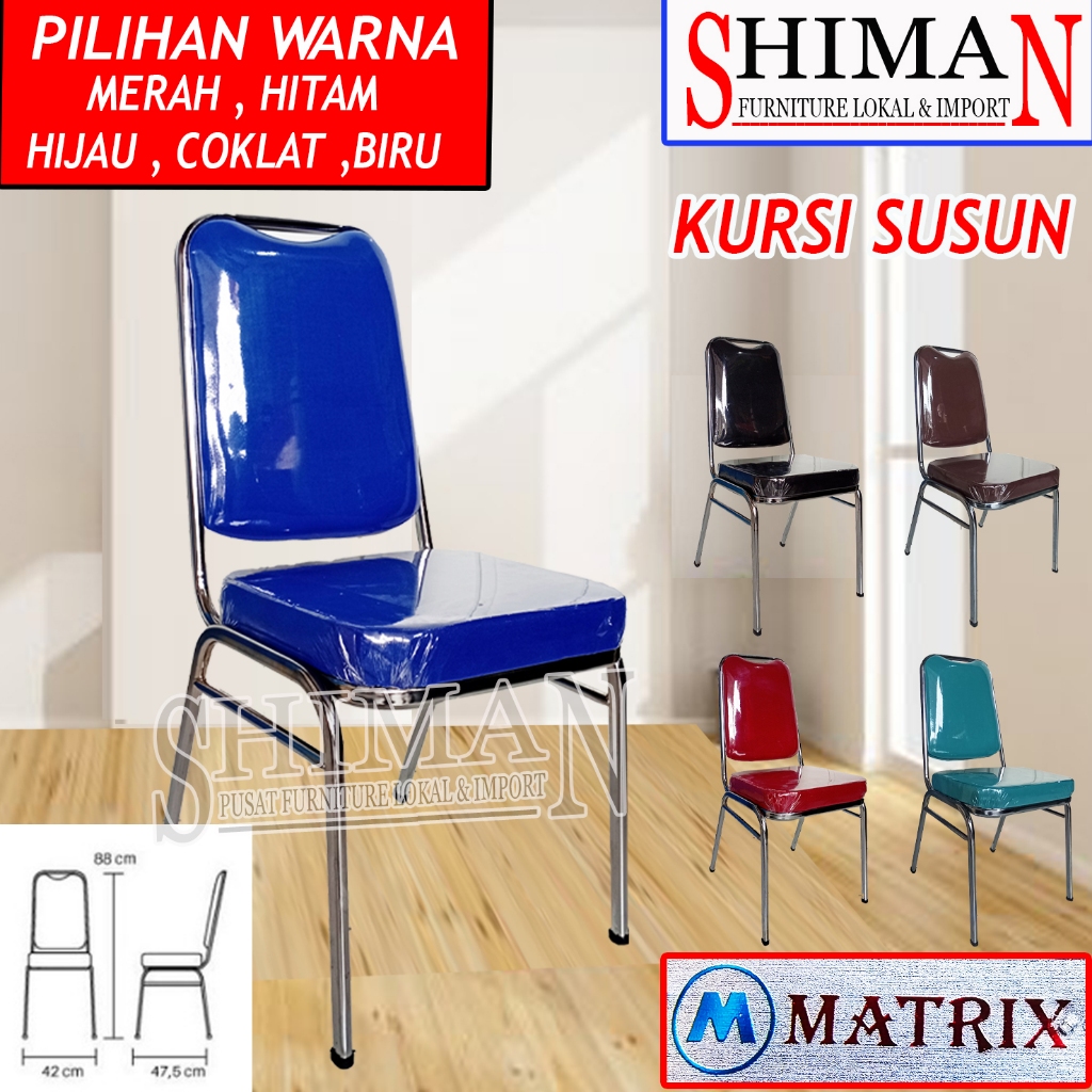 Kursi Susun KS-001 Matrix | Kursi Pesta Pipa Oval