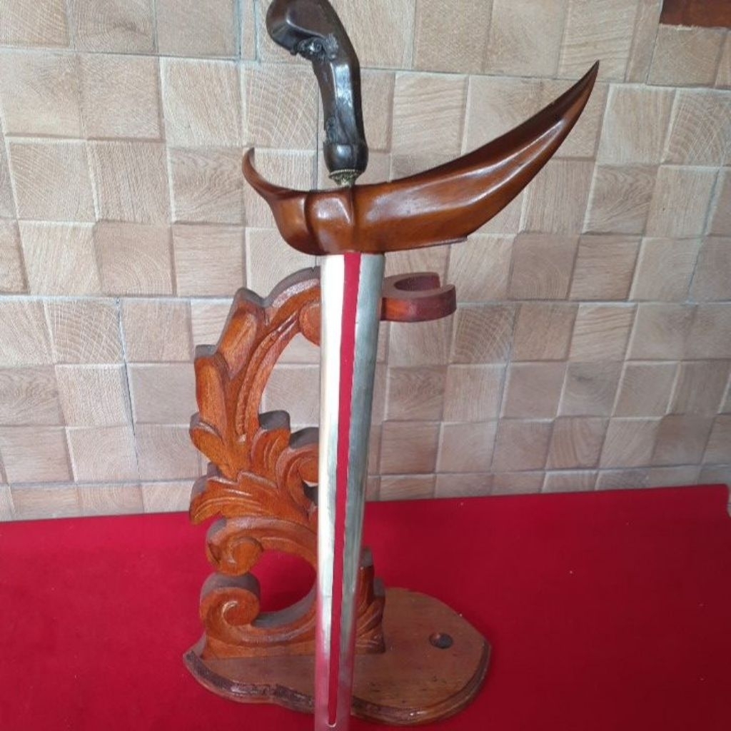 Keris Nogo Siluman ngemut Kuningan Luk 5 Sepuh,Pamor Wahyu Tumurun