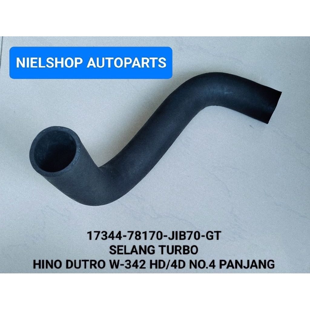 SELANG TURBO AIR HOSE UNTUK MOBIL HINO DUTRO WU-342 HD,4D NO.4 PANJANG (17344-78179-J1B70-GT)(PANJAN