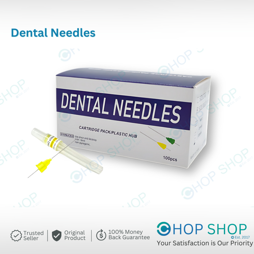 ORIGINAL Dental Needle Citojec | Citojek 30G isi 100pcs 12mm / 16mm / 21mm / 25mm Jarum Gigi