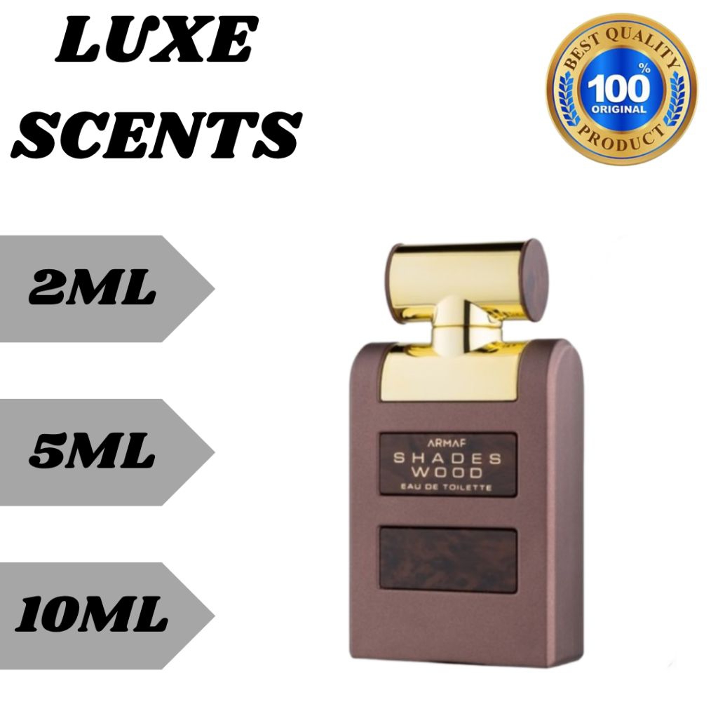 Decant armaf shades wood 2ml 5ml 10ml