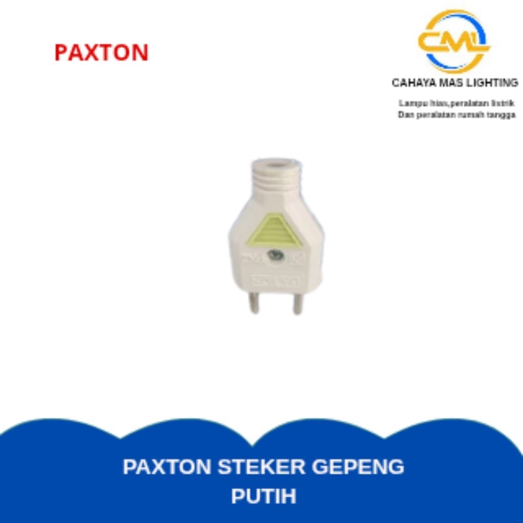 PAXTON steker gepeng ( putih ) & PAXTON steker baut gepeng px-2H