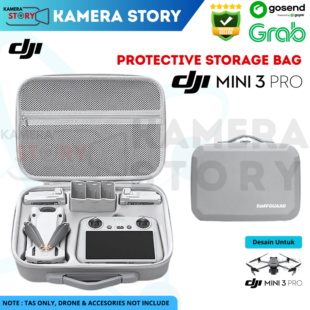 Hazel Shop41 - Tas Drone Hard Shell Protective Storage Bag DJI Mini 3 Basic / Mini 3 Pro / Mini 2 se