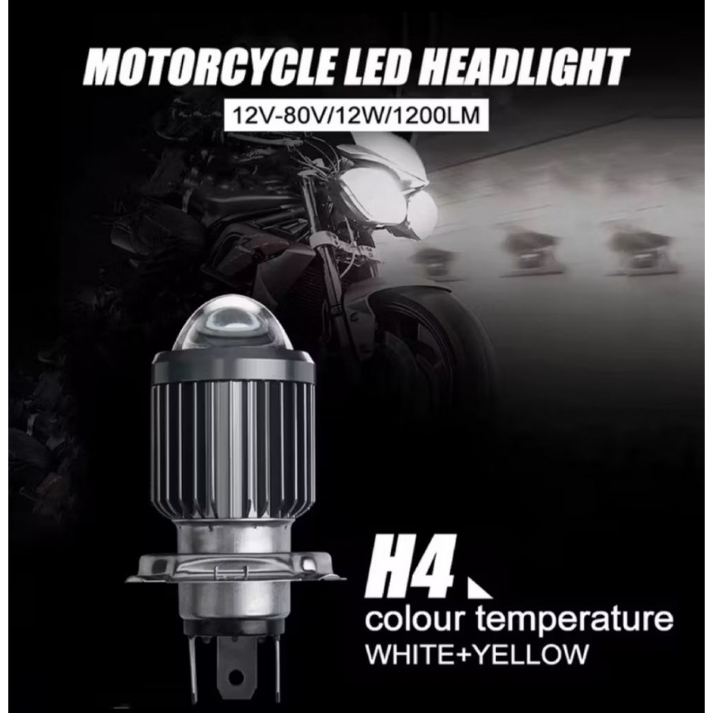 LAMPU LASER LED H4 UNTUK MOTOR VIXION NINJA PULSAR R15
