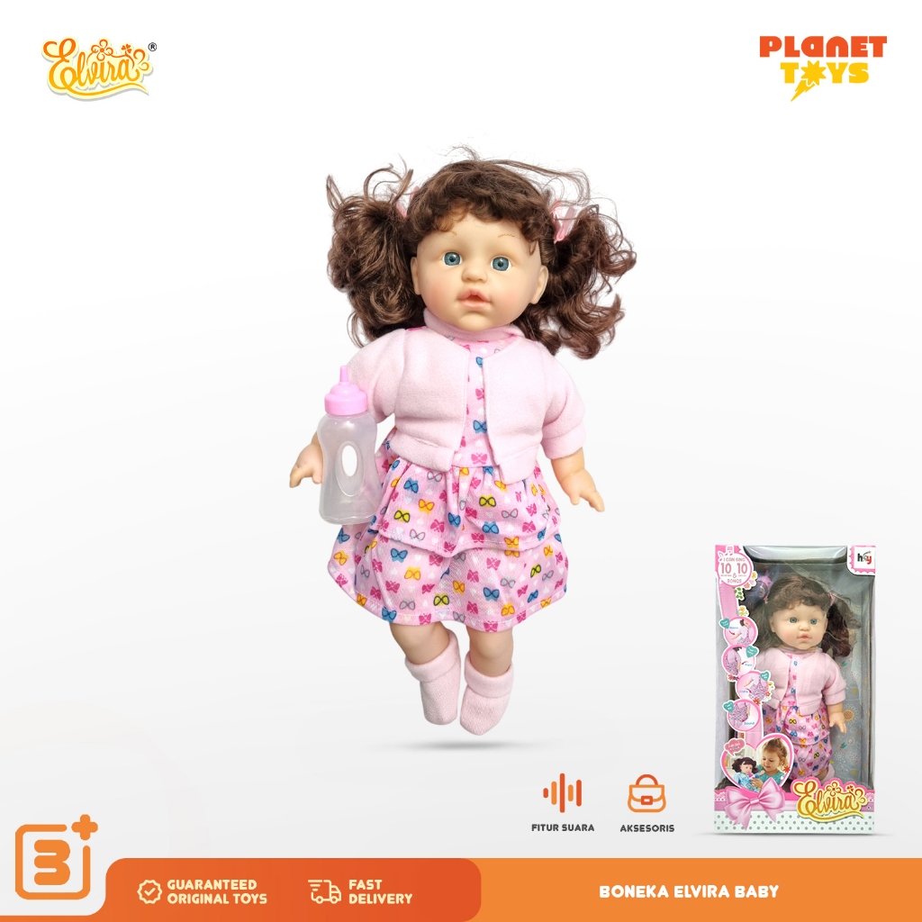 PTI - Mainan Anak Perempuan Boneka Elvira Dilengkapi dengan Lagu Indonesia dan Lagu Bahasa Inggris