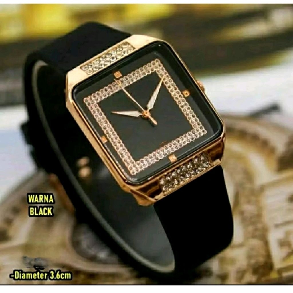 JAM TANGAN WANITA RUBBER TERBARU 2023 TANGGAL AKTIF KEKINIAN MURAH CEWEK
