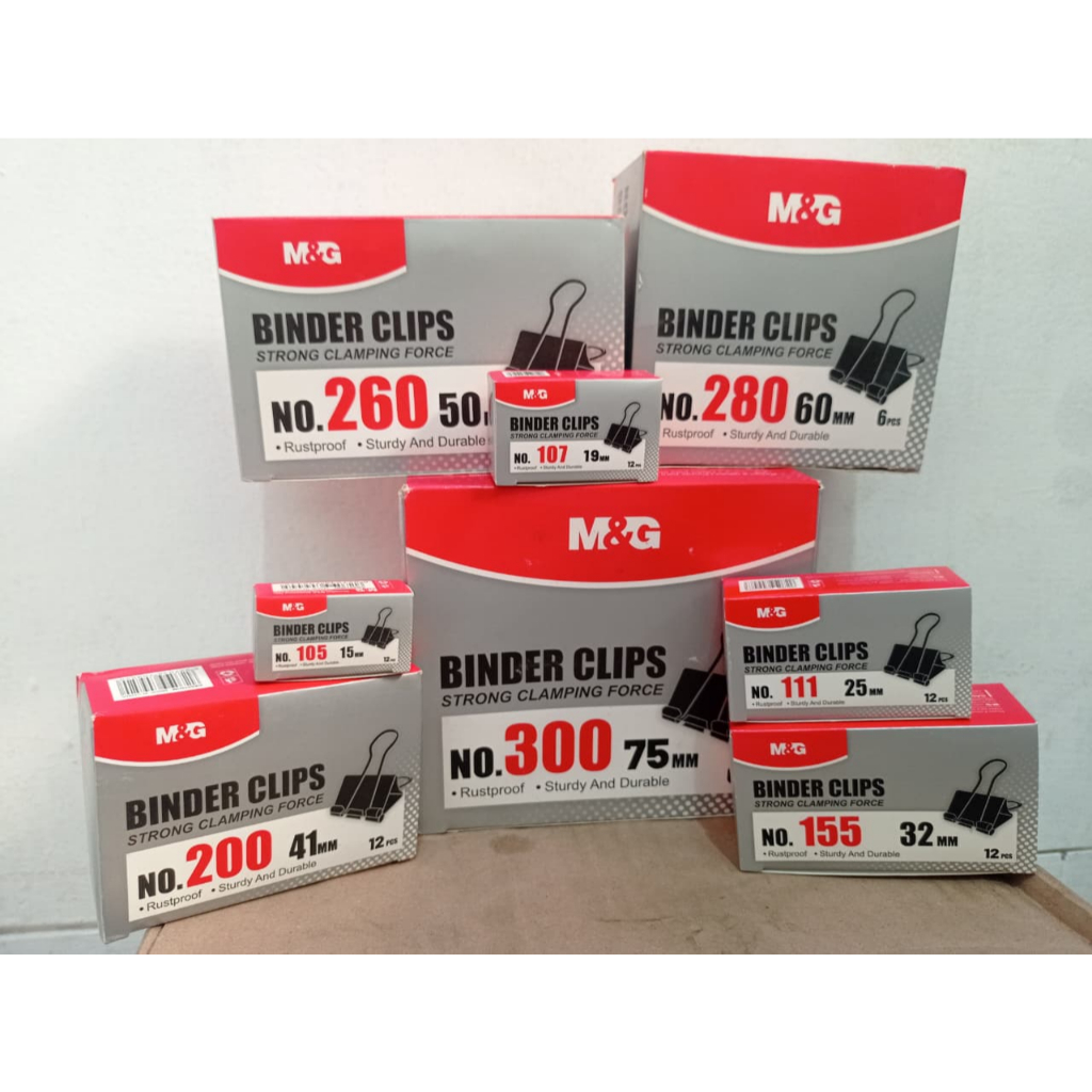 Binder Clip M&G | BC-260 | BC-280 | BC-300 | Penjepit Kertas Dokumen