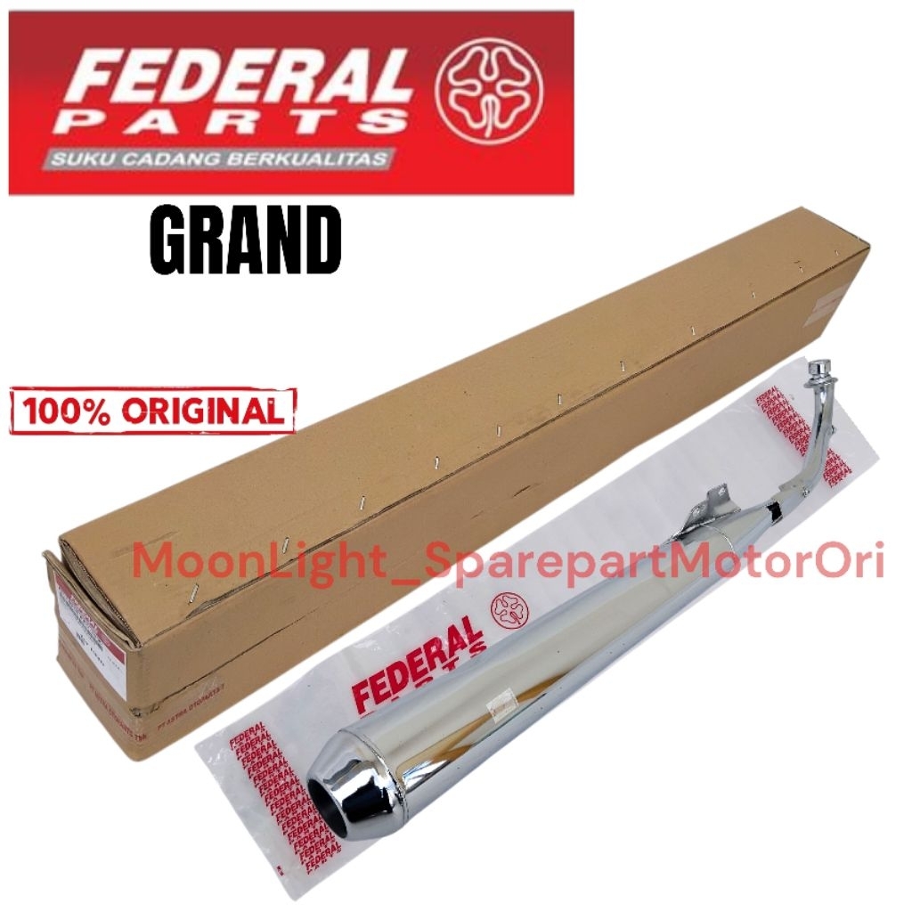 KNALPOT GN5  ASTREA GRAND ORI ORIGINAL ASLI FEDERAL FP-18350-GN5-2200