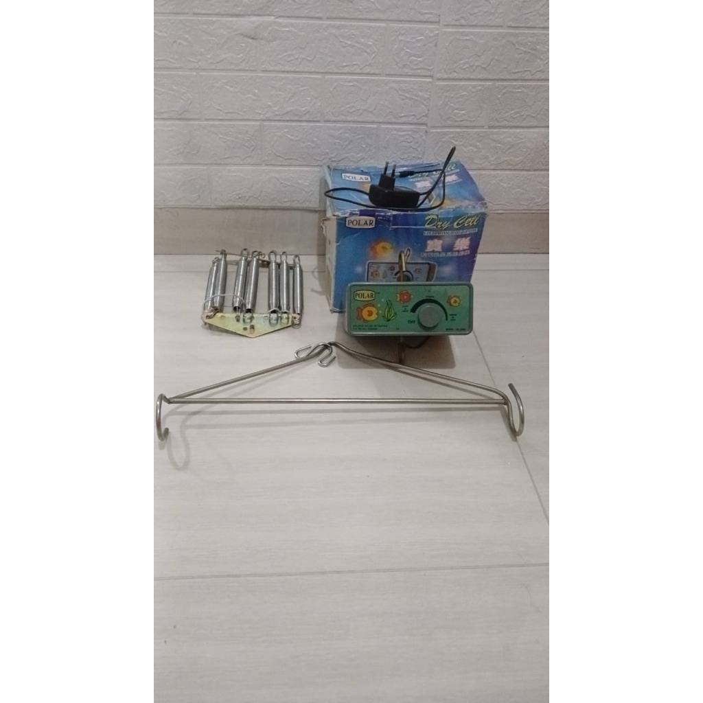 POLAR Mesin Ayunan Listrik/Buaian bayi/Baby Bouncer komplit dengan 7 per + Besi pengait + Adaptor PL