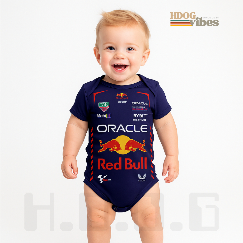 Baju Bayi Jumper Pembalap MotoGP usia 0 - 12 bulan Bodysuit Newborn Baju balap motor gp