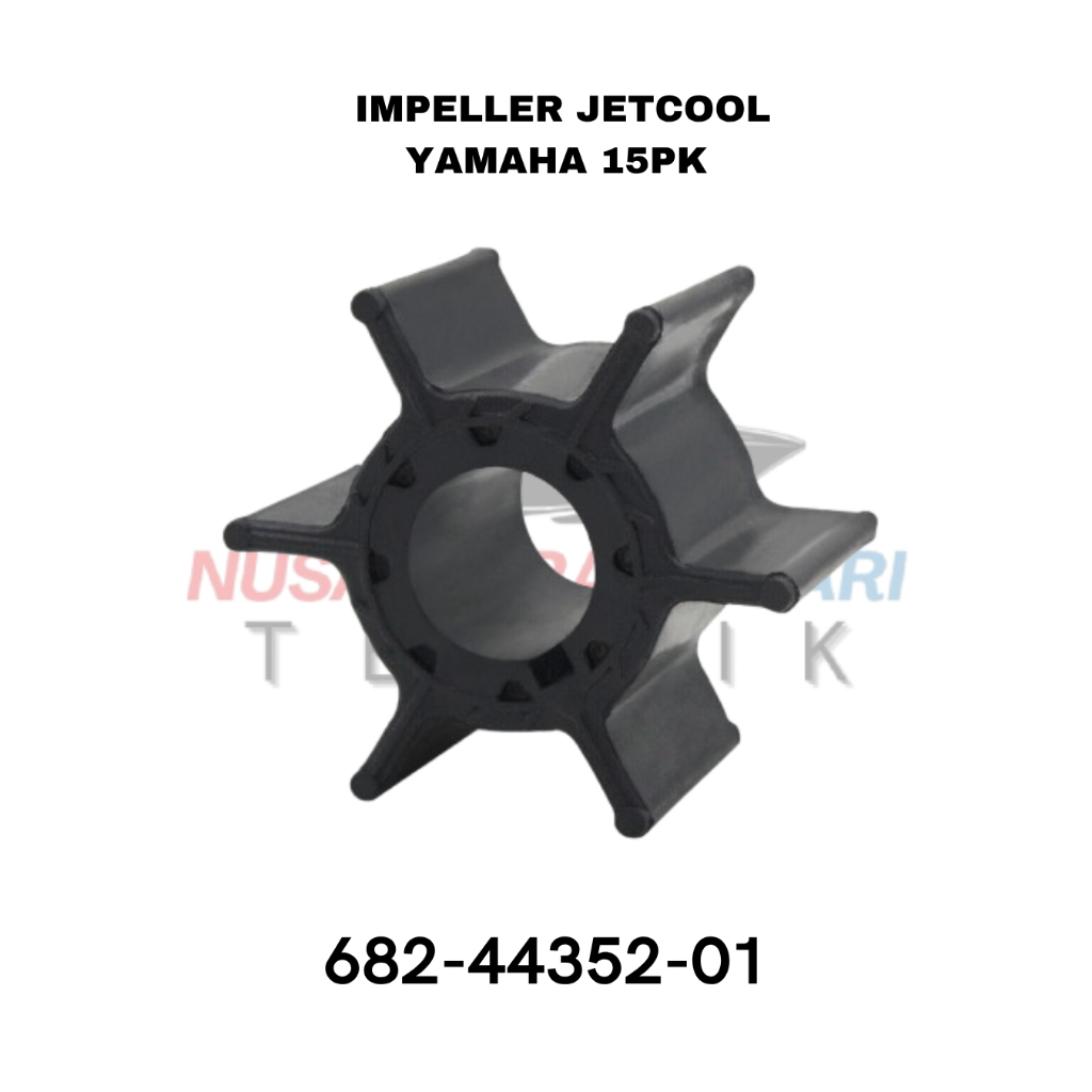 IMPELLER YAMAHA 15PK JETCOOL 682-44352-01 | KARET PENDINGIN IMPELLER SUKU CADANG & SPAREPART MESIN T