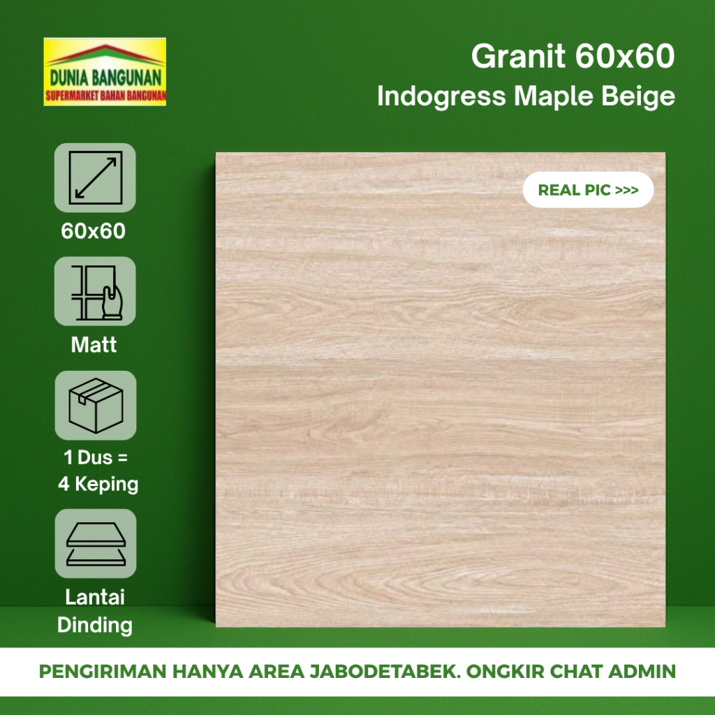 Granit Lantai 60x60 Indogerss Maple Beige Granit Lantai Motif Urat Kayu / Granit Lantai Keset / Gran