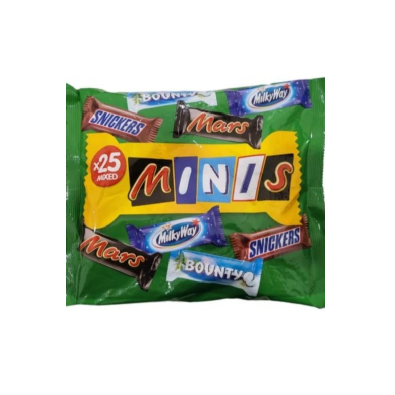 Chocolate Mix Mars, Milky Way, Bounty, Snickers Minis