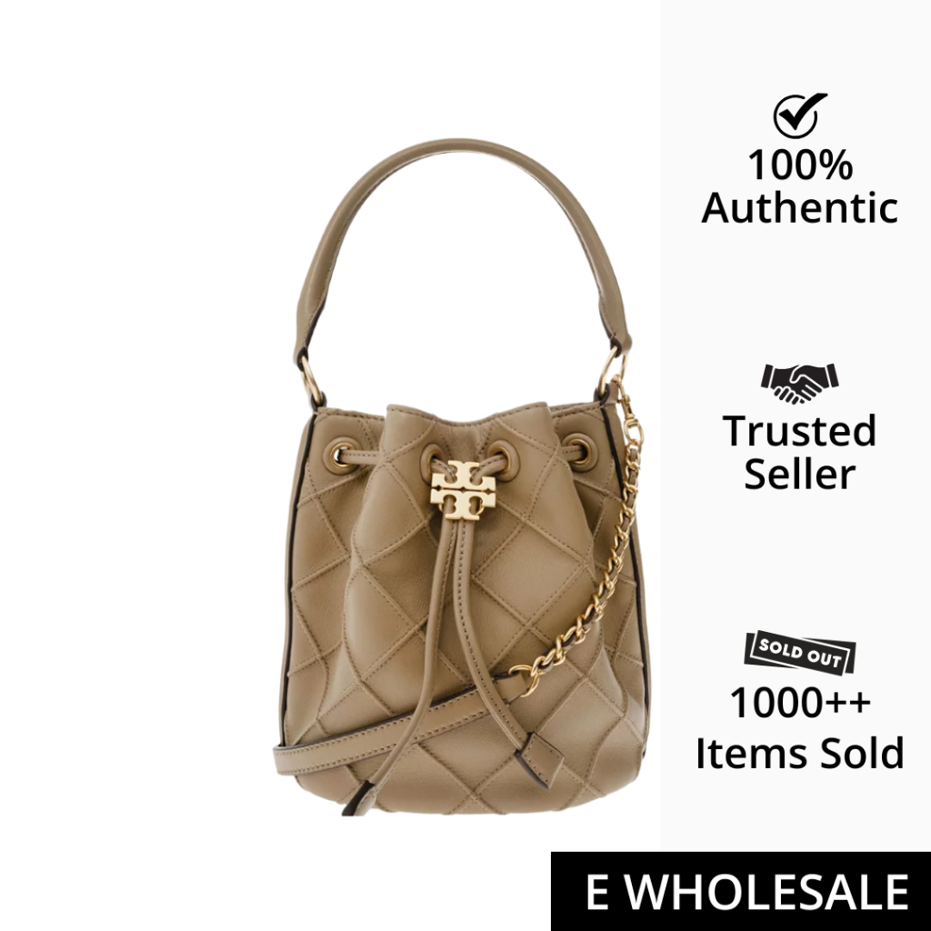 Tory Burch Fleming Soft Mini Bucket Shoulder Bag Cream