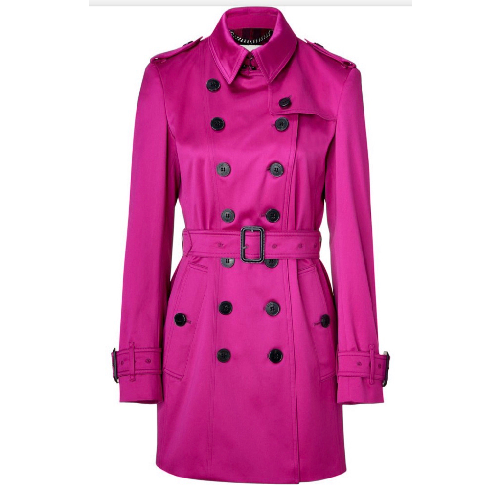 Coat Burberry Pink Original (Tag lengkap, Emboss) / Burberry Pink Trench Coat / Coat Branded Burberr