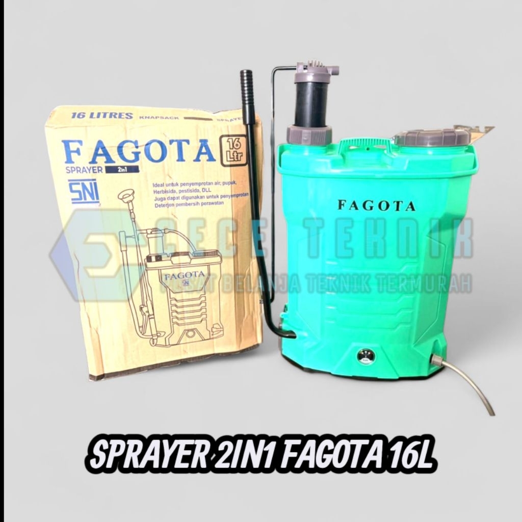 SPRAYER HAMA 2 FUNGSI FAGOTA 16LITER SNI SPRAYER 2IN1 SPRAYER RUMPUT
