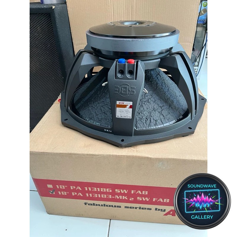 Speaker ACR Fabulous PA 113183 SW Subwoofer 18 Inch Voice Coil 4.5 Inch 1500 Watt Max Original | PA-