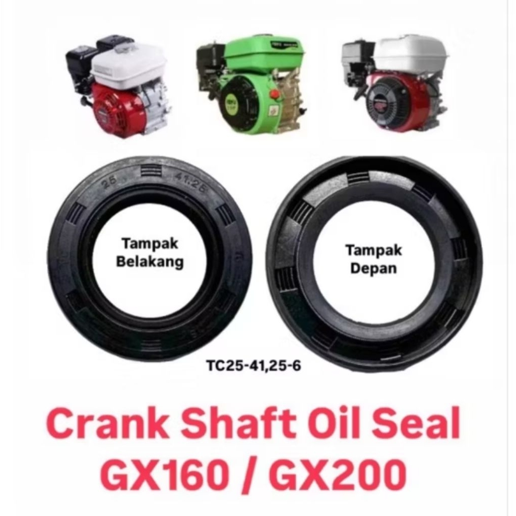 Seal Kruk As Mesin Honda GX160 GX200 | Oil Seal Crankshaft GX 160 GX 200