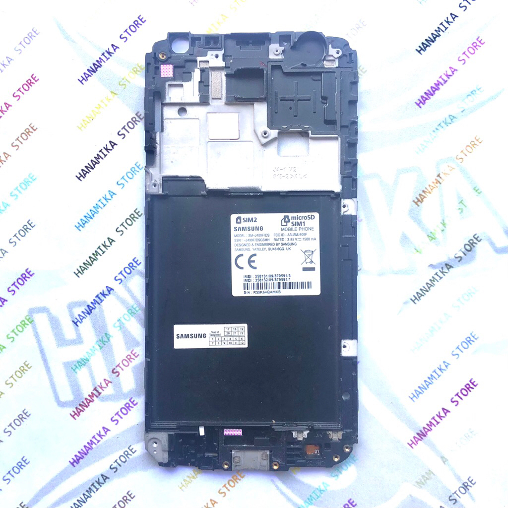 frame / tatakan lcd / tulang tengah samsung galaxy J4 / J400 ori copotan