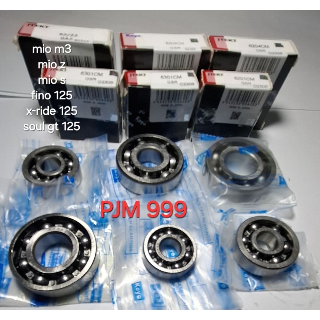 LAHAR BEARING GEAR BOX BELAKANG RASIO SET MIO M3 MIO Z MIO S FINO 125 X-RIDE 125 SOUL GT 125 ORIGINA