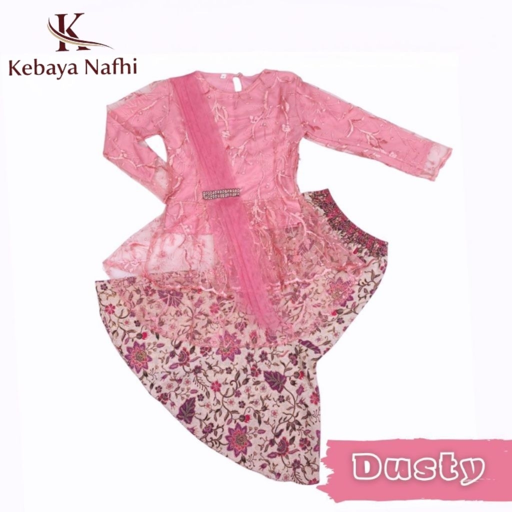 Baju Setelan Kebaya Anak Perempuan Brokat rok model duyung Terbaru Usia 3-14 Tahun cocok untuk pesta