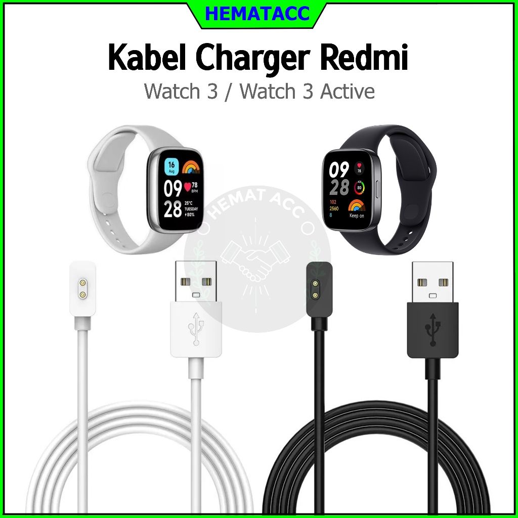 Kabel Charger Redmi Watch 3 / 3 Active Magnet Casan Xiaomi Redmi Watch 3 Lite Active Hematacc