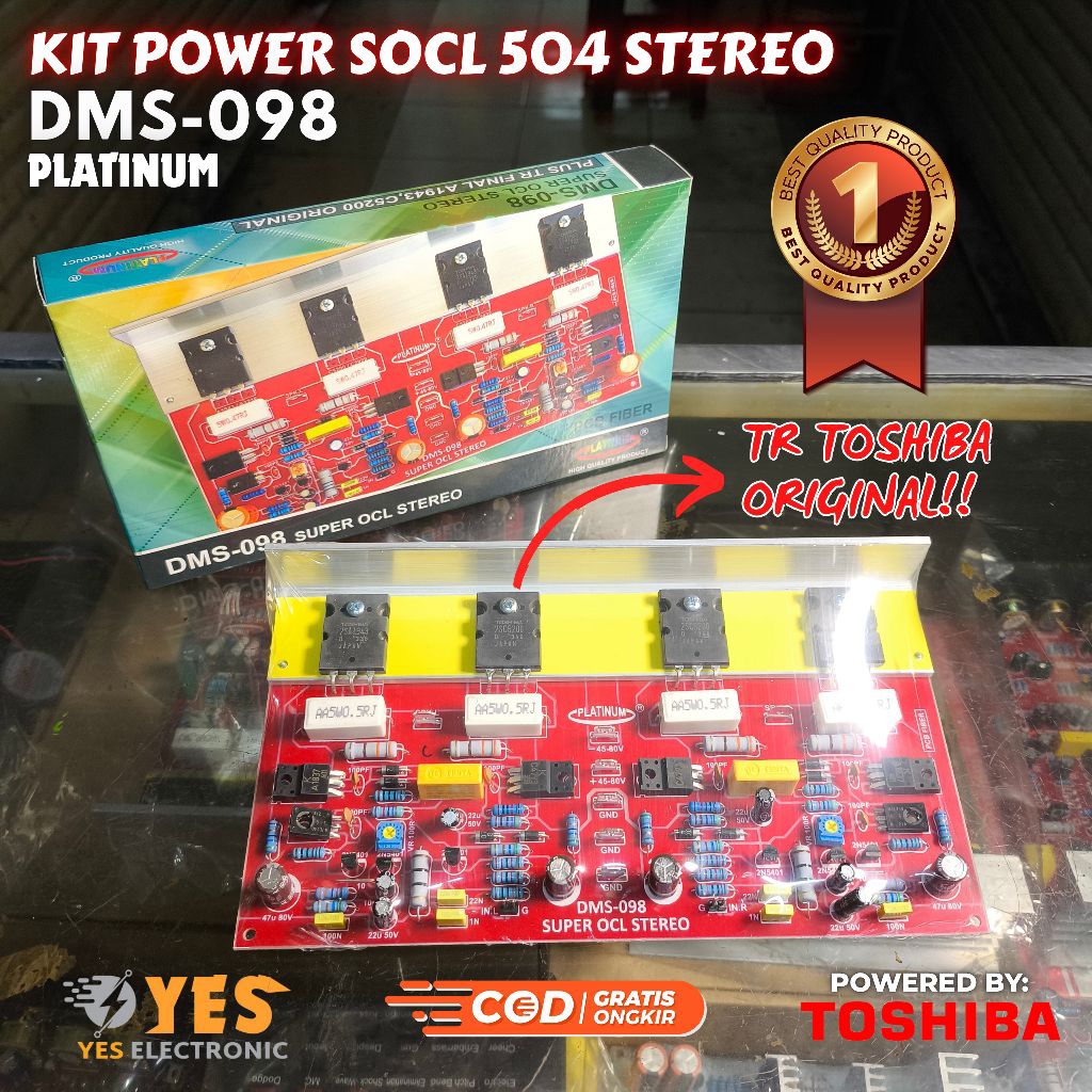 KIT POWER AMPLIFIER DRIVER SOCL 504 STEREO DMS 098 PLATINUM AMPLI AMPLIFIER DRIVER SOCL504 SUPER OCL
