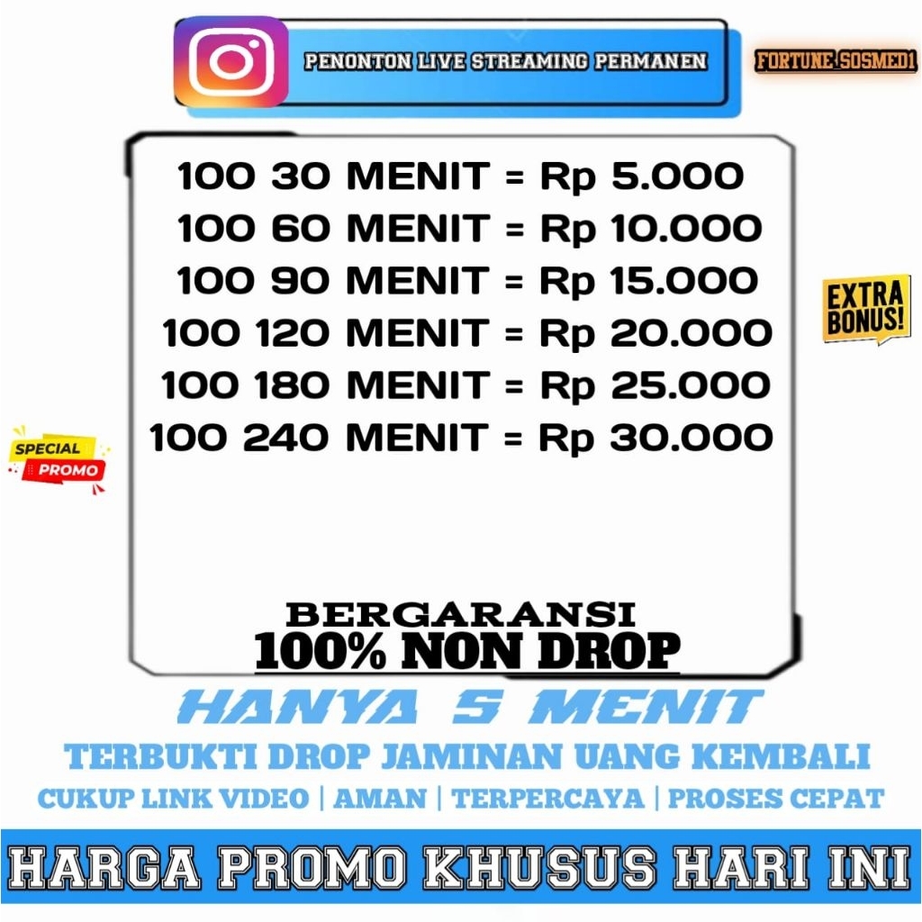 Fortune_Sosmed1 - Penonton Live Streaming Instagram Permanen Proses cepat Real Aktif Terlaris — Terb