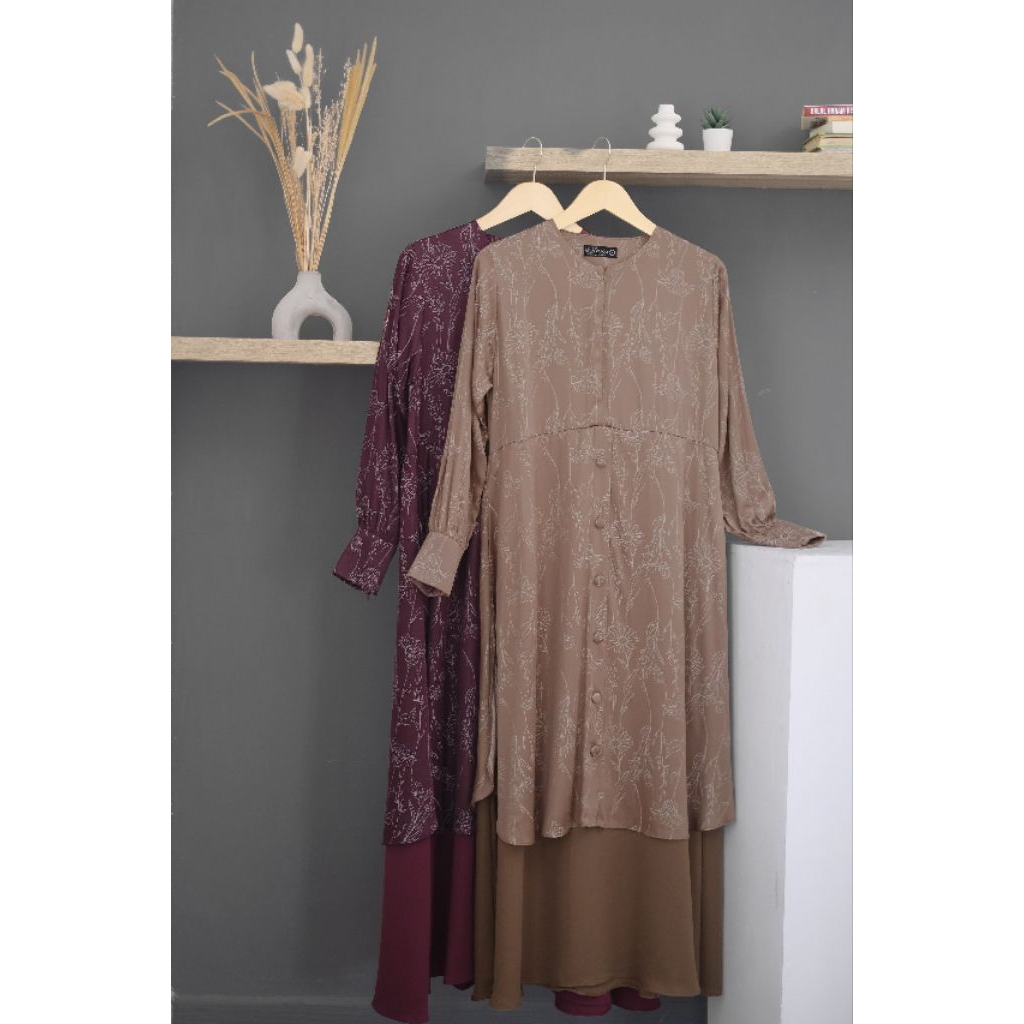 GAMIS MAIRA / GAMIS RASA TUNIK / GAMIS PESTA ORI BY ALHAURA