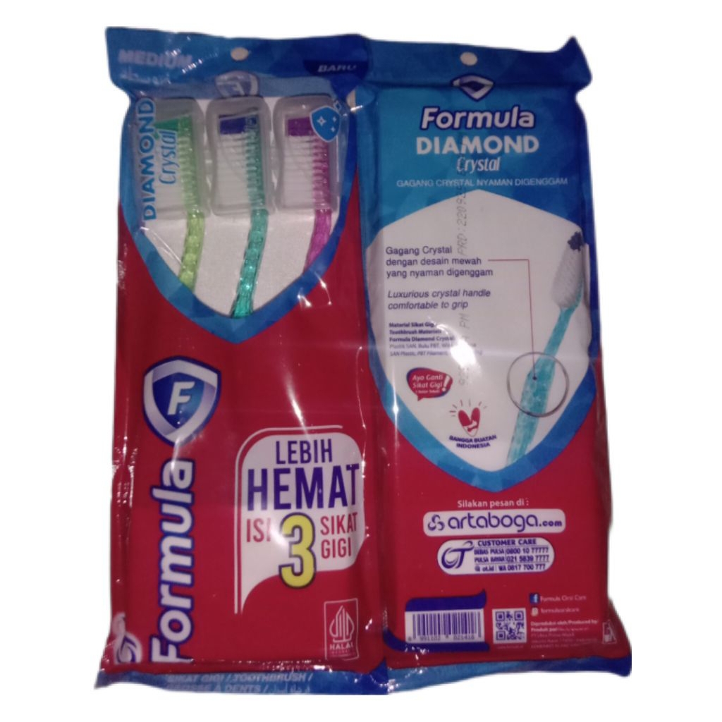 Formula Sikat Gigi Diamond Isi 3, Formula Sikat Gigi Ripple Isi 3