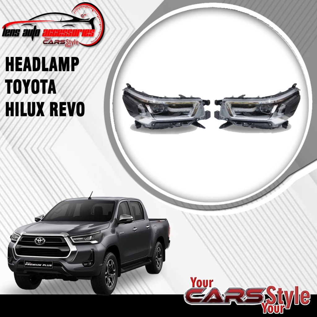 HEAD LAMP LAMPU DEPAN TOYOTA HILUX REVO