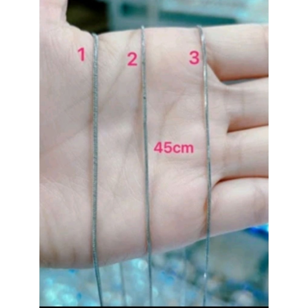 KALUNG TITANIUM BELUT WARNA SILVER