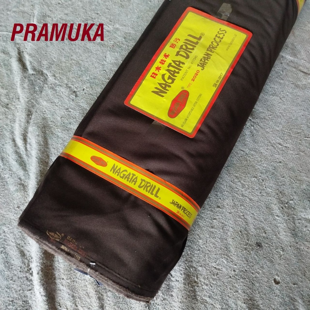 Kain Nagata Drill Coklat Pramuka Lebar 150 Kain Seragam Sekolah Seragam Organisasi Seragam Dinas Kai